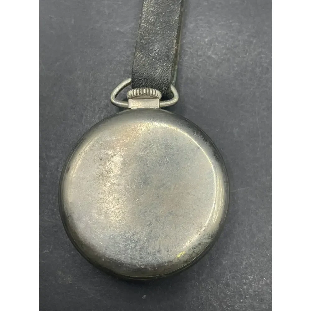 Vintage Westclox Scotty Pocket Watch Black Dial Sub Second USA Gibson Fob